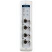 ComBricks 2 Channel PROFIBUS Fiber Optic Module front view, Anybus Diagnostics MPN: 101-201510