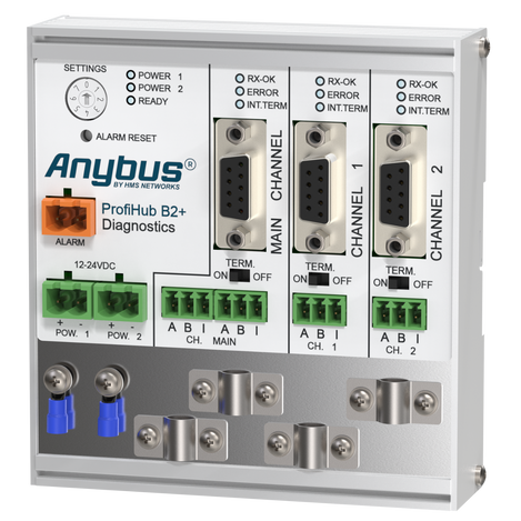 PROFIBUS Redundant Repeater - ProfiHub B2+R, Anybus Diagnostics, MPN: 17210R