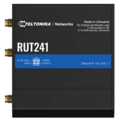 Teltonika RUT241 Industrial Cellular Router, Wi-Fi, Ethernet - USA & Canada