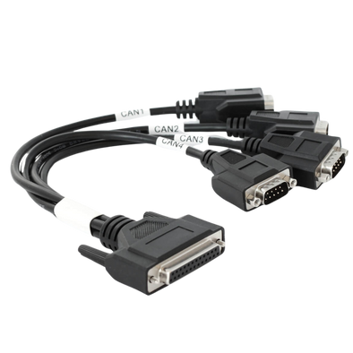 DB25-to-4x-DB9: 4 x CAN Cable Adapter