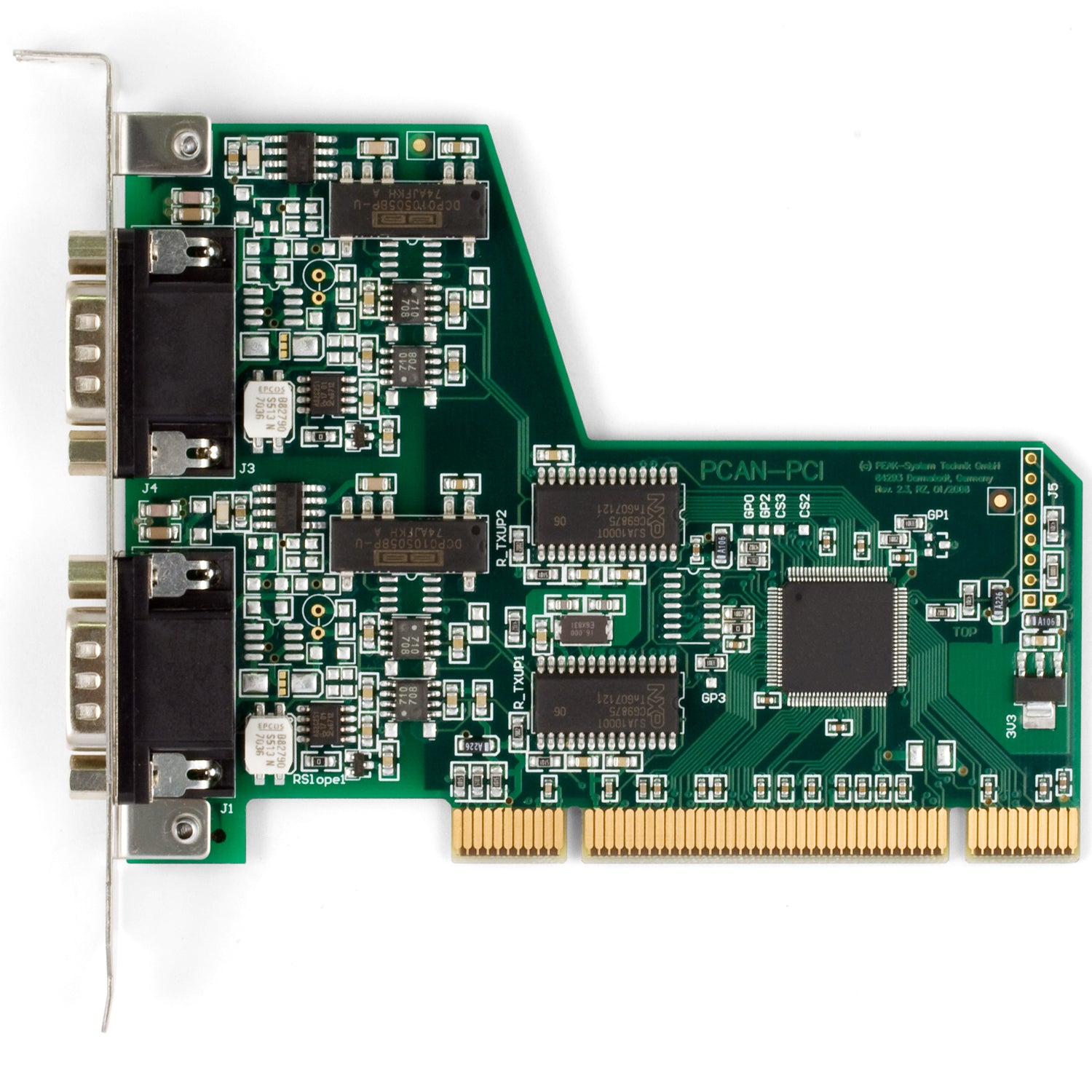 CAN PCI Adapter with 1 or 2 Channels (PCAN-PCI) - 1 Channel / No